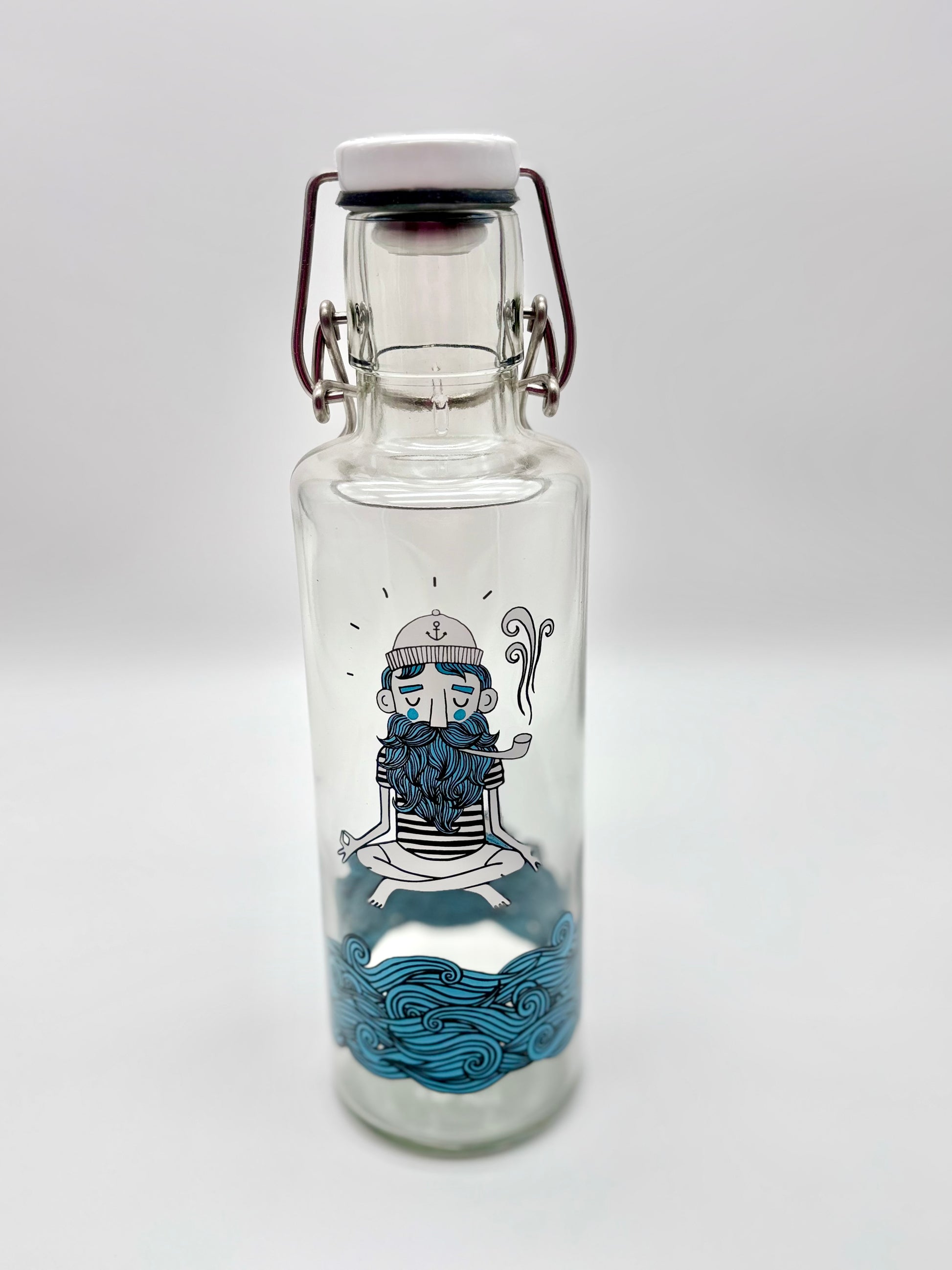 Trinkflasche "Soulbottle - Kapitän", 0,6 Liter, Glas