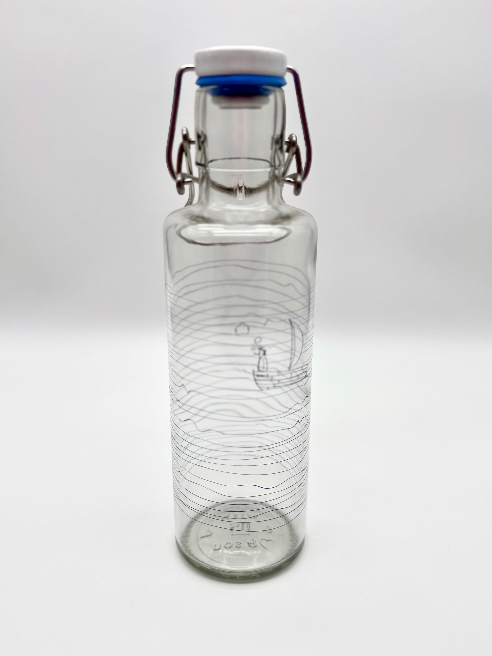 Trinkflasche "Soulbottle - Schiff", 0,6 Liter, Glas