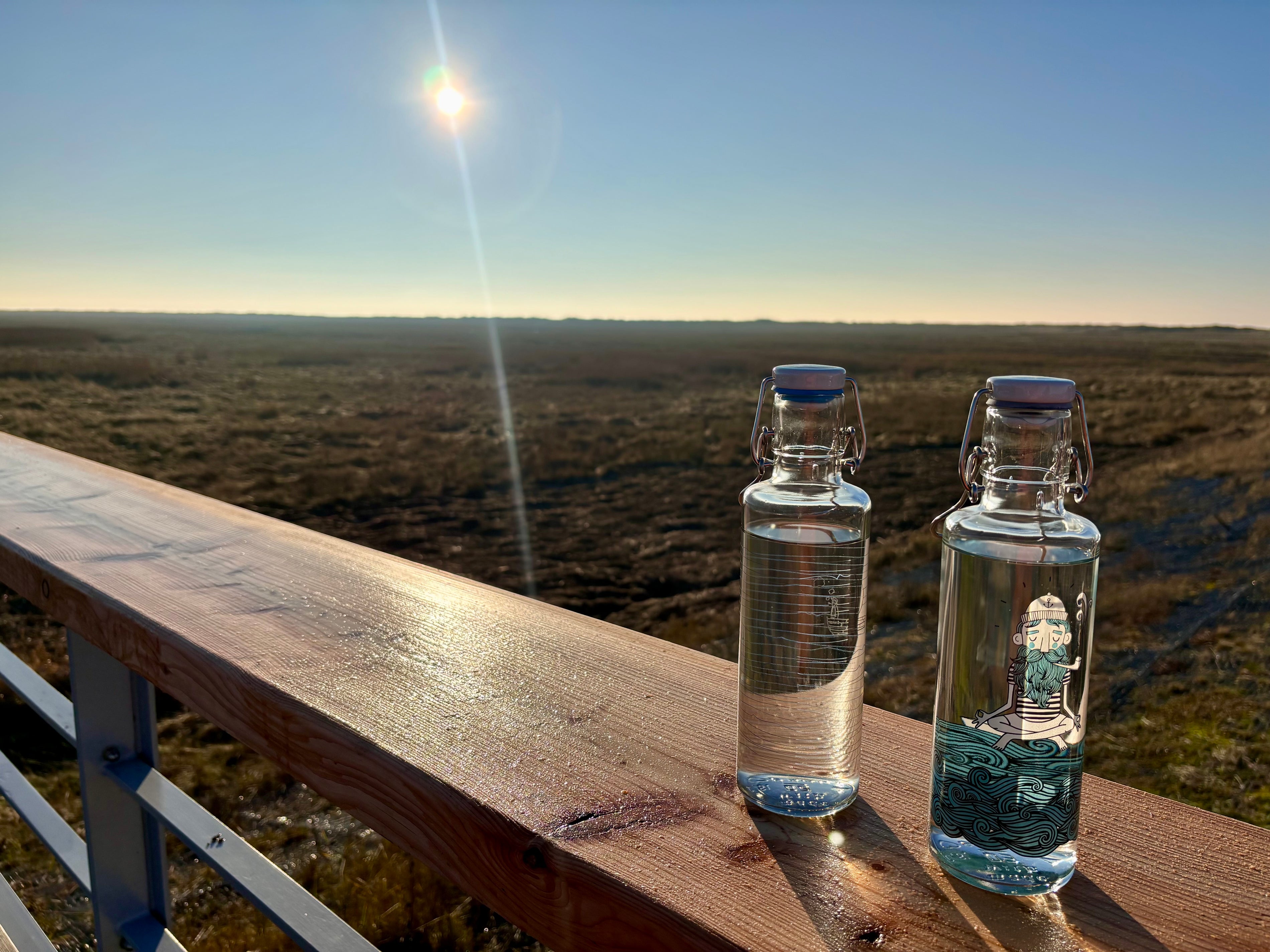 Trinkflasche "Soulbottle - Kapitän", 0,6 Liter, Glas